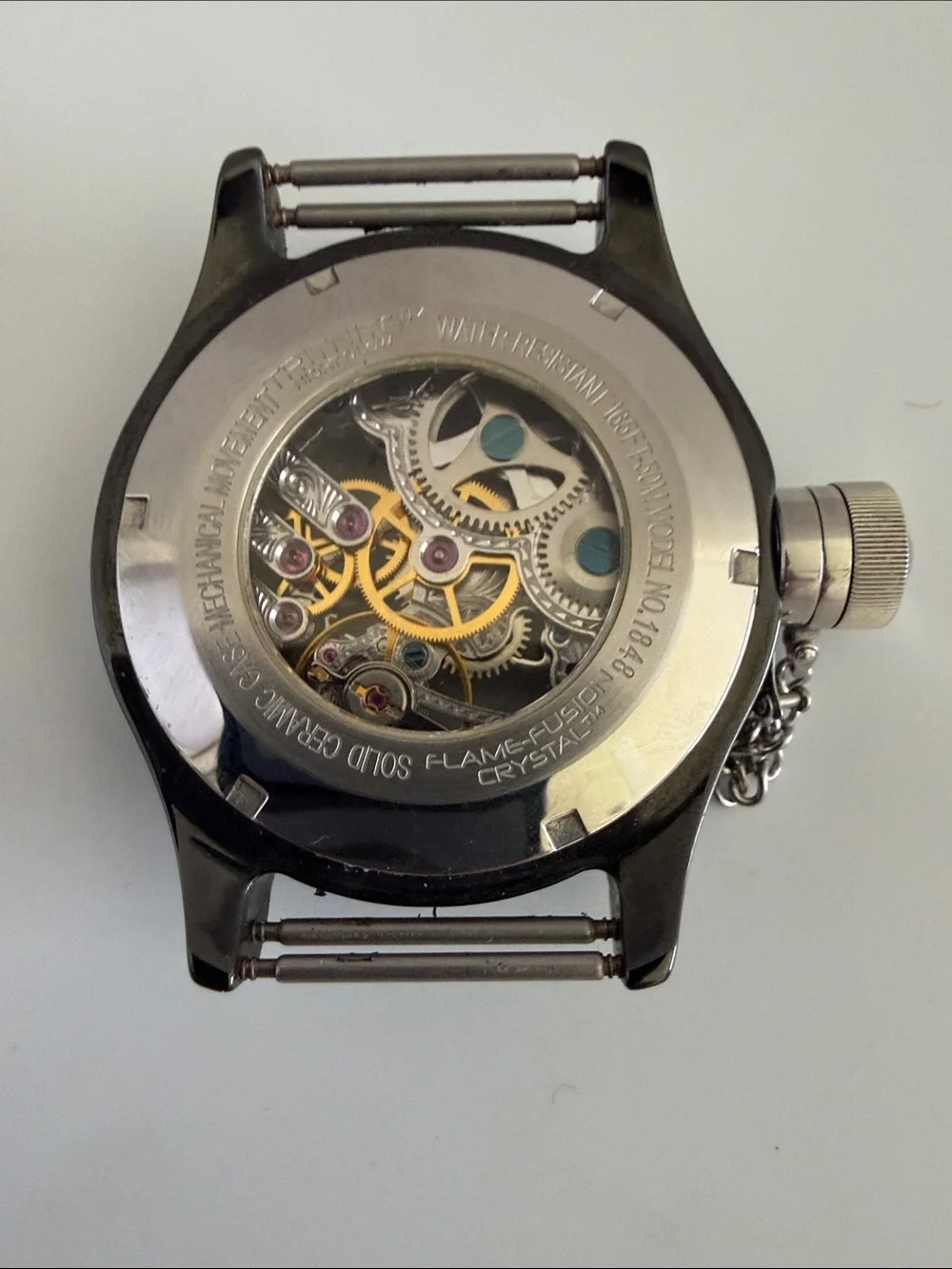 Invicta Men's Skeleton Mechanical Watch – Black Case